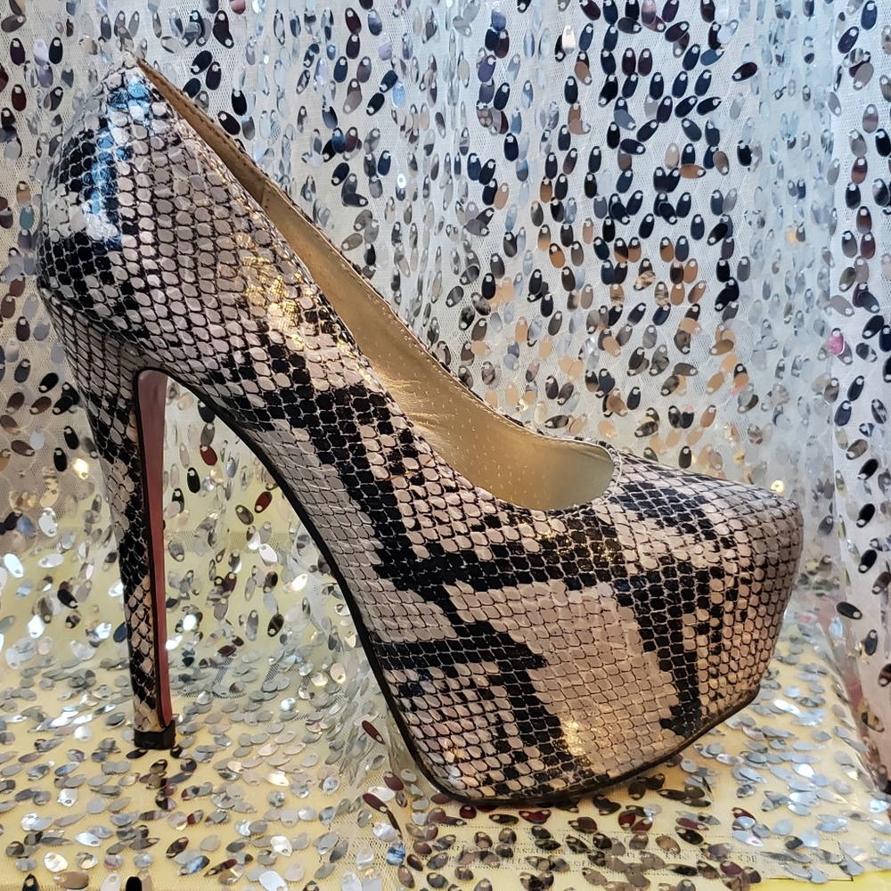 NFS: Snakeskin stiletto heels
